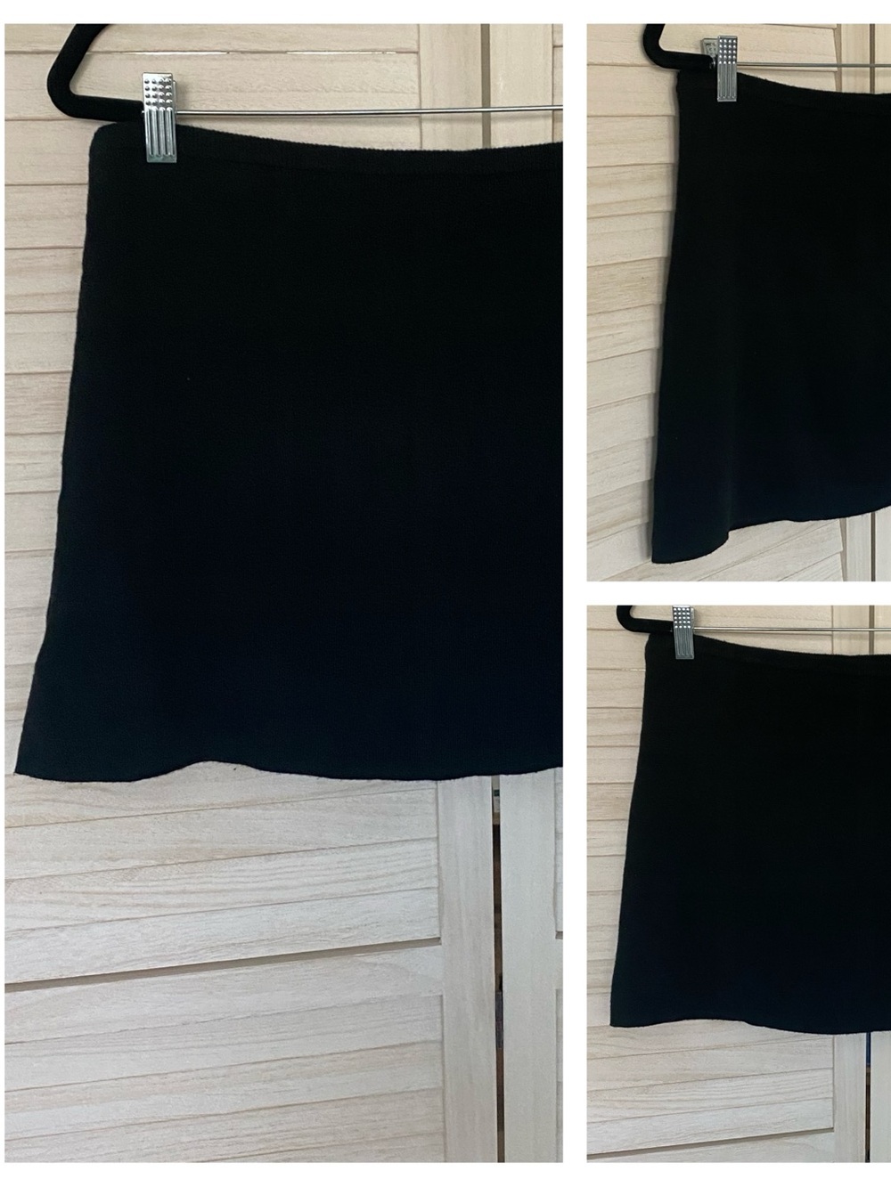 Wayf Black Knit Mini Skirt/Skort SZ XL NWT